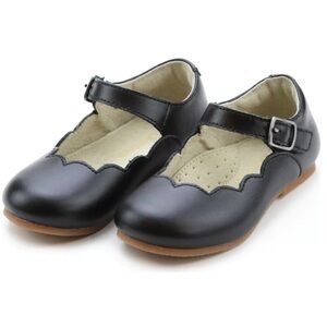 L’Amour Sonia Scalloped Flat Girls Shoes Mary Janes NWOT Size 2